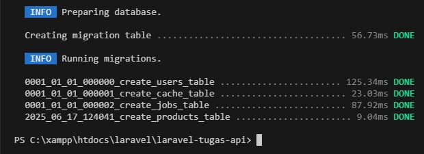 Screenshot file .env yang sudah dikonfigurasi