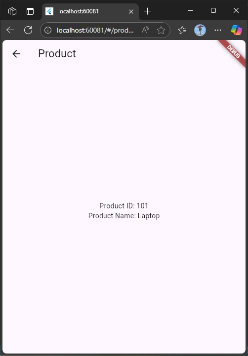 Halaman Product dengan Data
